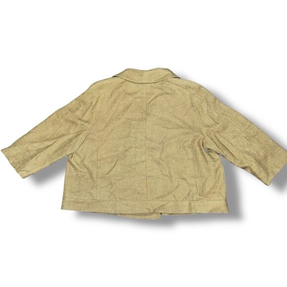 Talbots Women’s Plus Size Tweed Blazer 18W Brown Tan Beige NWOT Workwear - Picture 2 of 7